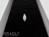 14k Yellow Gold Mini Marquis with Synthetic Opal Threadless End