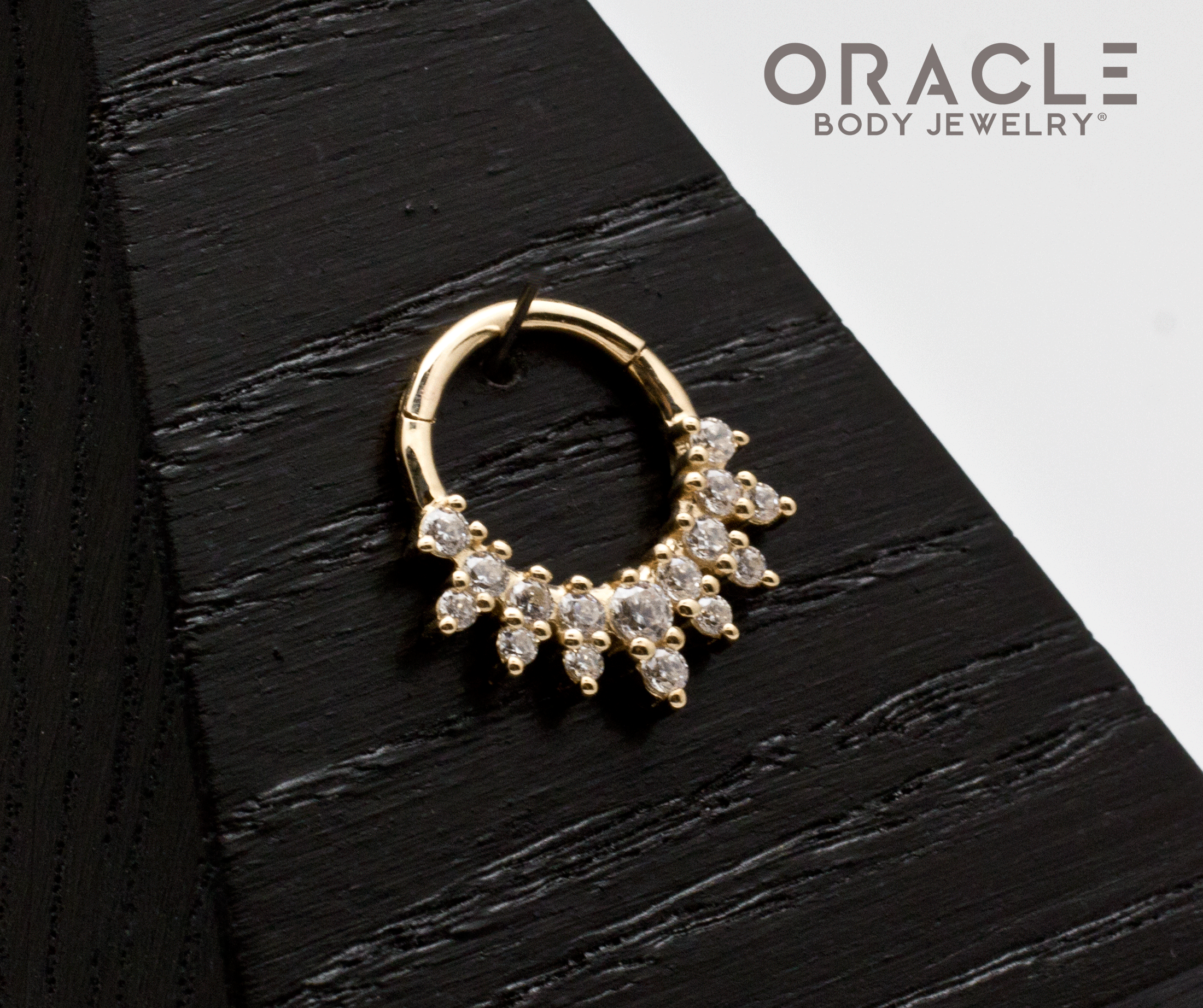 14k Gala Hinged Clicker Ring 16g