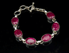 Sterling Silver Ruby Bracelet