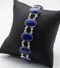 Sterling Silver Lapis Bracelet