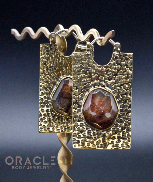 Kawaii with Free Form Faceted Red Rutilated Quartz