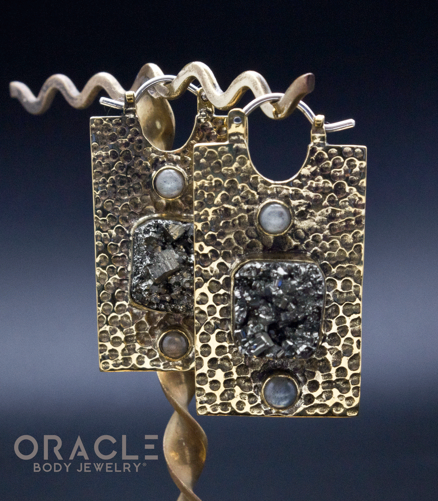 Kawaii with Raw Pyrite and Labradorite