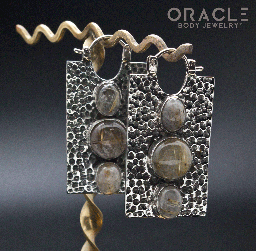 White Brass Kawaii with Rutilated Quartz