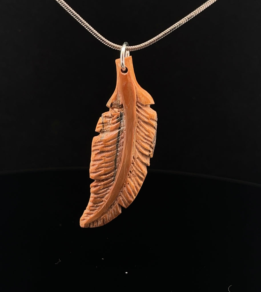 Fossilized Mammoth Ivory Pendant with Chain