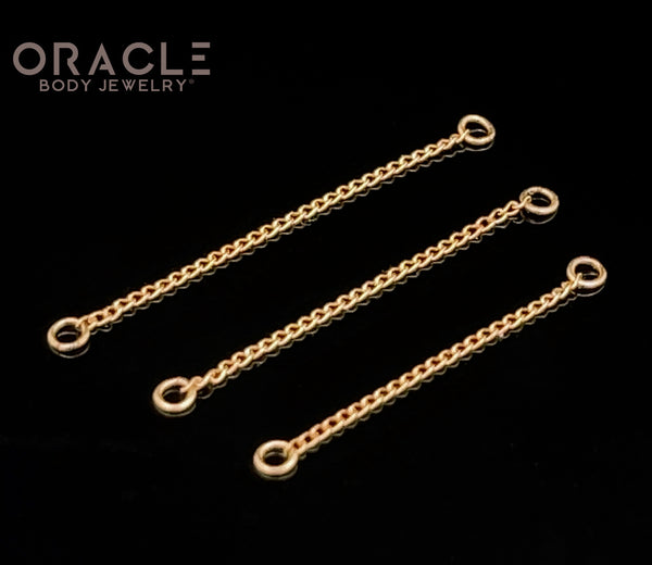 14k Yellow Gold Curb Chains