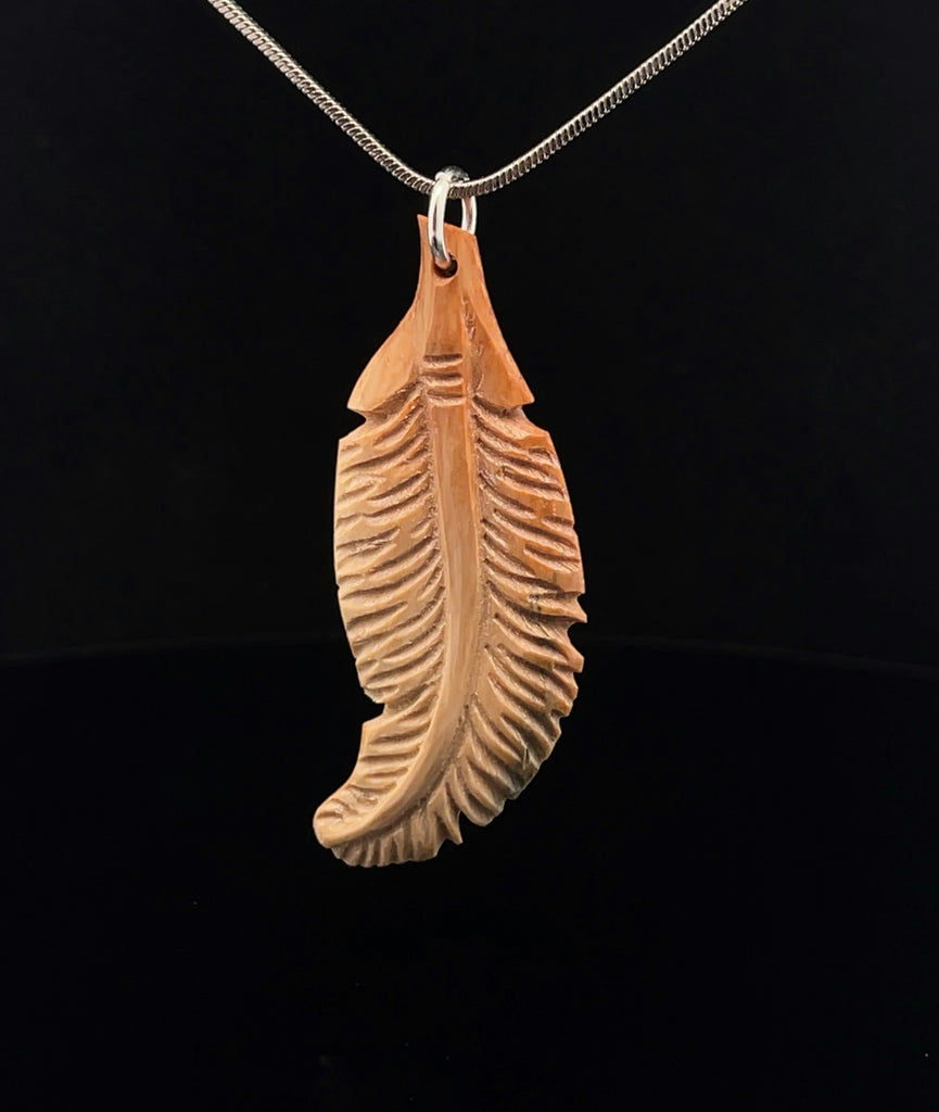 Fossilized Mammoth Ivory Pendant with Chain