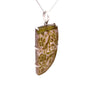 Sterling Silver Large Carved Watermelon Tourmaline Pendant