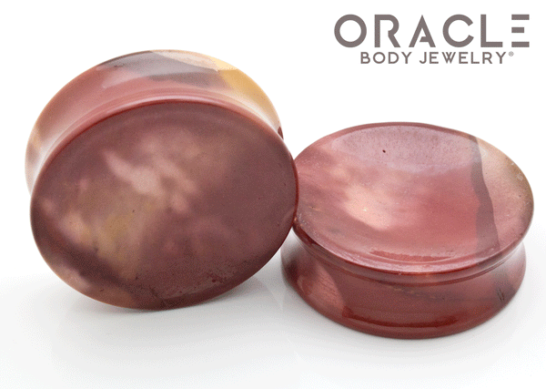 1-11/16" Mookaite Concave Plugs
