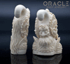 7/16" (10.5mm) Fossilized Mammoth Story of Rama and Sita Weights