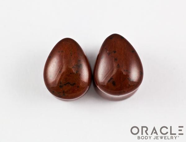 1/2" Mahogany Obsidian Teardrops