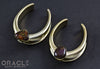 1-1/2" (38mm) Brass Saddles with Fire Agate