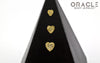 14k Millgrain Heart Threadess Gold End