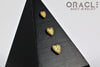14k Millgrain Heart Threadess Gold End