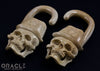 7/16" (11mm) Fossilized Mammoth Ivory Oracle Skulls