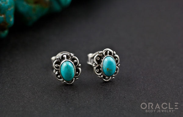 Sterling Silver Turquoise Earrings