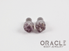 2g (6.5mm) Druzy Rough Amethyst Single Flare Plugs