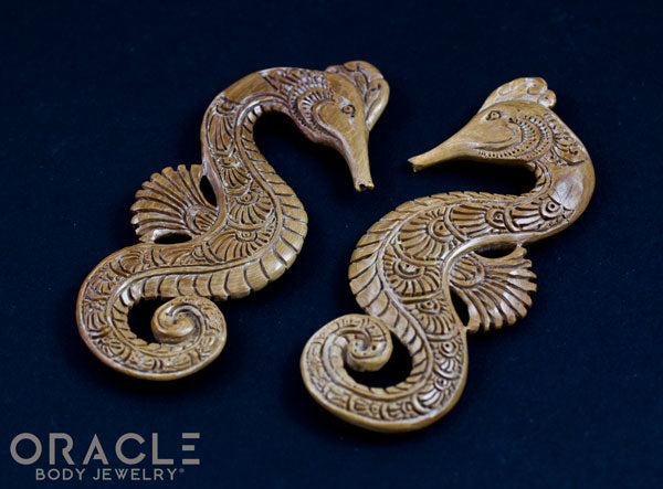 1/2" (12.5mm) Fossilized Mammoth Ivory Seahorse