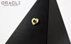 14k Hammered Heart with Ruby Threadless Gold End