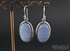 Sterling Silver Blue Lace Agate Earrings
