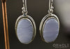 Sterling Silver Blue Lace Agate Earrings