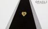 14k Hammered Heart with Ruby Threadless Gold End