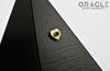 14k Hammered Heart with Ruby Threadless Gold End