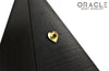 14k Hammered Heart with Smoky Quartz Threadless Gold End