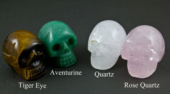 Small Carved Stone Skulls