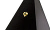 14k Hammered Heart with Tsavorite Threadless Gold End