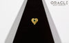 14k Hammered Heart with Tsavorite Threadless Gold End
