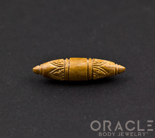 0g Fossilized Mammoth Carved Septum Spike