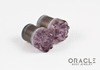 1/2" (12.5mm) Druzy Rough Amethyst Single Flare Plugs