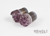 1/2" (12.5mm) Druzy Rough Amethyst Single Flare Plugs