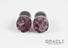 1/2" (12.5mm) Druzy Rough Amethyst Single Flare Plugs