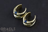 3/4" (19mm) Brass Saddles with London Blue Topaz