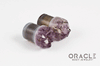 1/2" (12.5mm) Druzy Rough Amethyst Single Flare Plugs