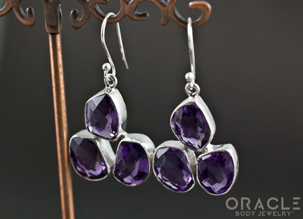 Sterling Silver Amethyst Earrings