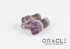 00g (9.5mm-10mm) Druzy Rough Amethyst Single Flare Plugs