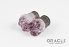 1/2" (12.5mm) Druzy Rough Amethyst Single Flare Plugs