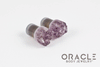 00g (9.5mm-10mm) Druzy Rough Amethyst Single Flare Plugs