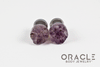 7/16" (11mm) Druzy Rough Amethyst Single Flare Plugs