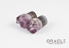 1/2" (12.5mm) Druzy Rough Amethyst Single Flare Plugs