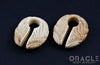 5/8" (16mm) Fossilized Mammoth Ivory Sun/Wing Weights