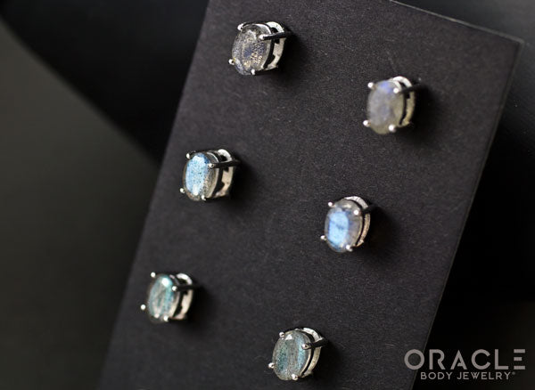 Sterling Silver Labradorite Earrings