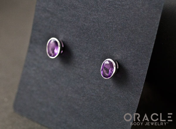 Sterling Silver Amethyst Earrings
