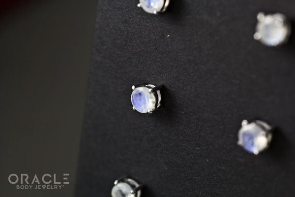 Sterling Silver Moonstone Earrings