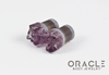 7/16" (11mm) Druzy Rough Amethyst Single Flare Plugs