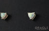 Sterling Silver Synthetic White Opal Earrings