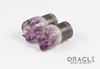 1/2" (12.5mm) Druzy Rough Amethyst Single Flare Plugs