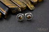 Sterling Silver Yellow Tiger Eye Earrings